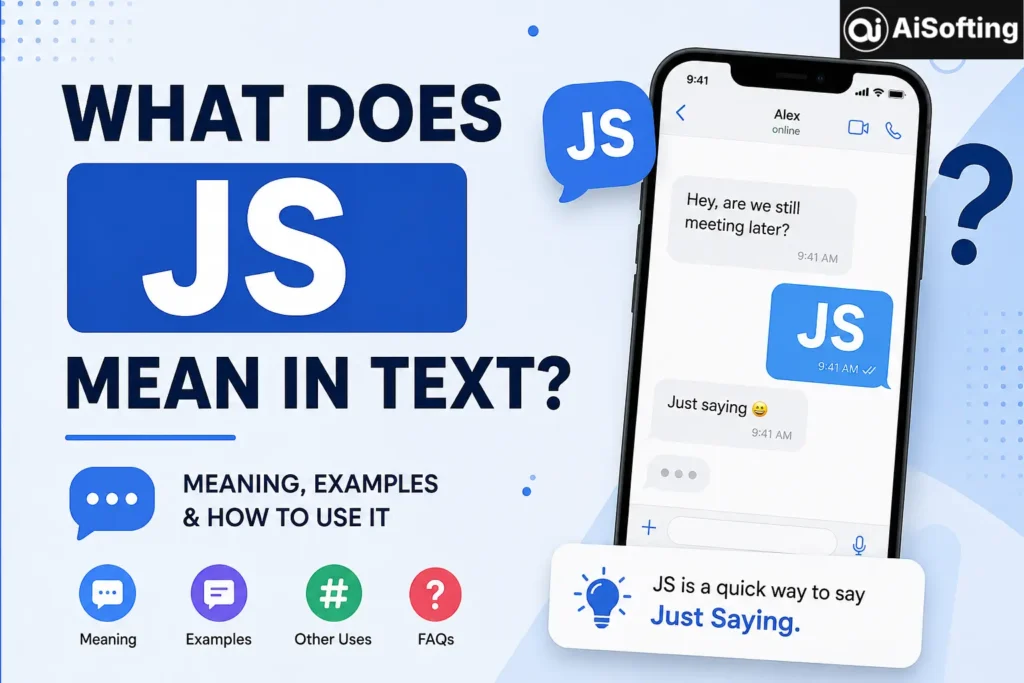 what does js mean in text