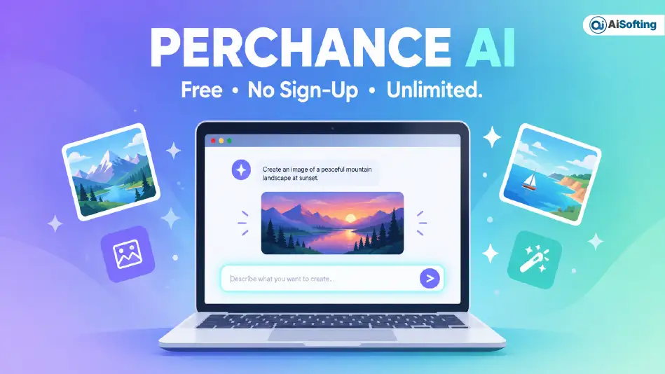 Perchance AI free image generator interface on lapto